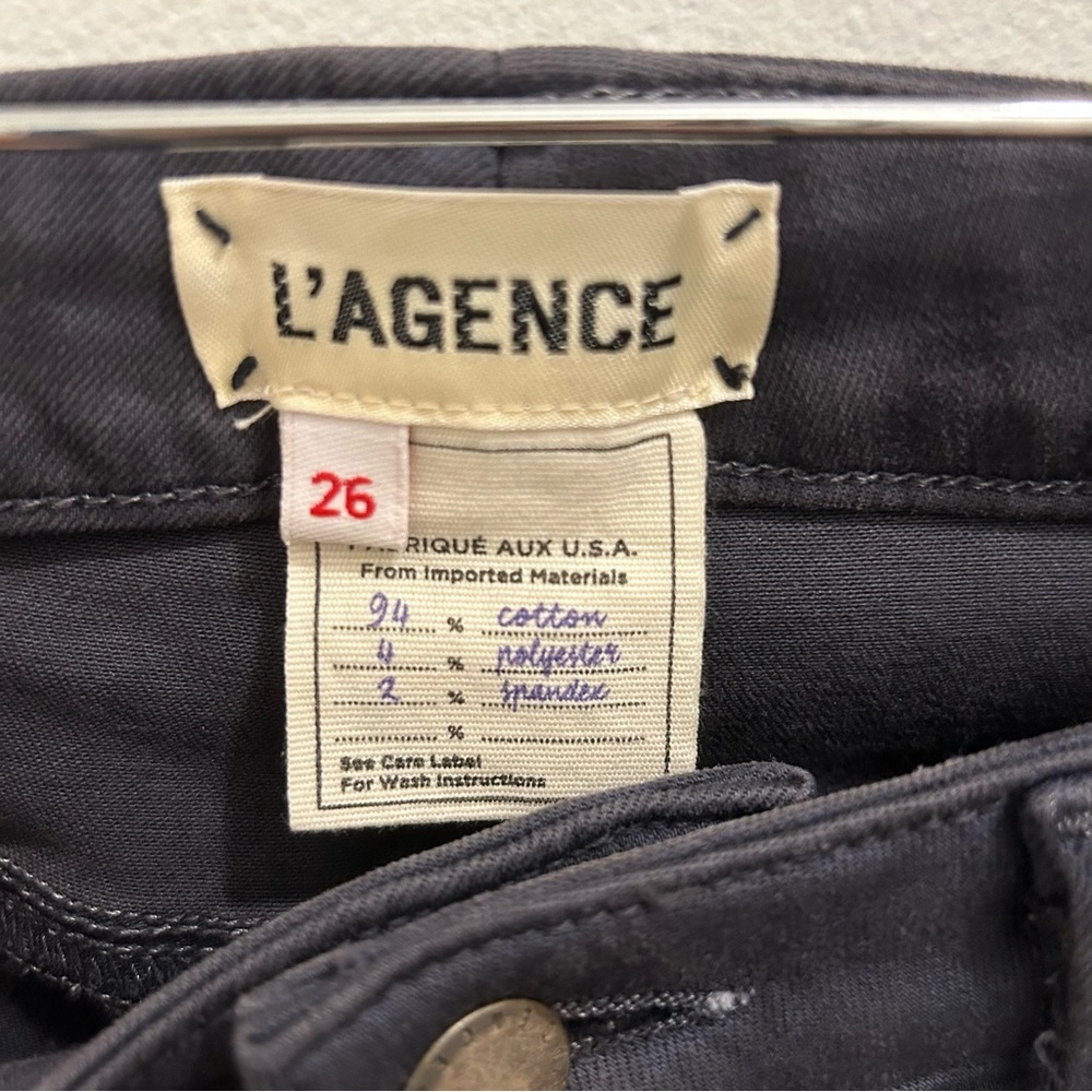 L’AGENCE Margot Skinny Jeans 26 stingray gray grey - Picture 7 of 10